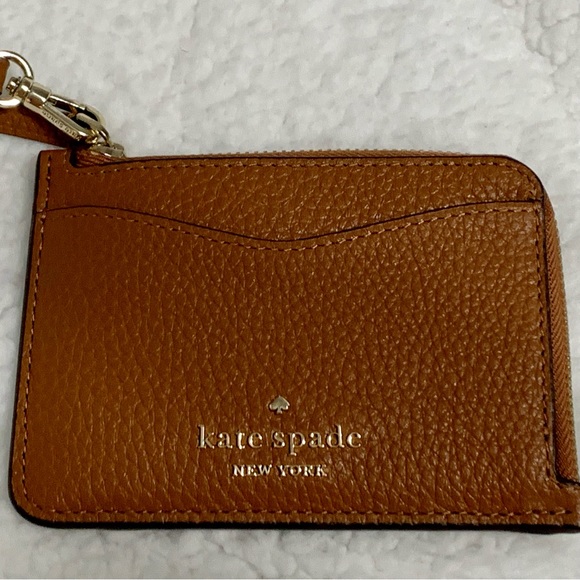 KATE SPADE Leather Leila Small ID Card Holder Wristlet Wallet NWT - Picture 3 of 10